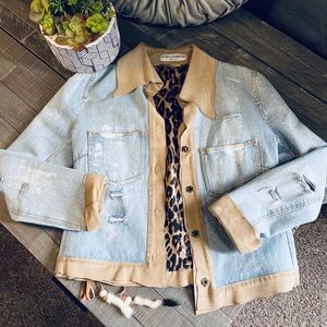 RARE Authentic Dolce & Gabbana Denim/Suede Jacket